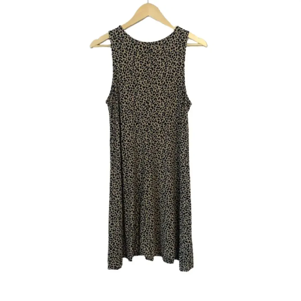OLD NAVY Tank Sleeveless Leopard Animal Print Dress | L - Picture 3 of 5